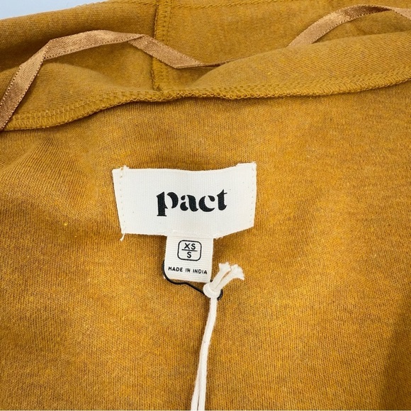 PACT Airplane Cardigan in Chai Heather Organic Cotton Size XS/S - Picture 7 of 13
